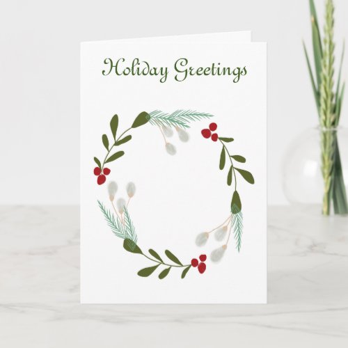 Wreath Holiday Card