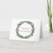 Wreath Holiday Card