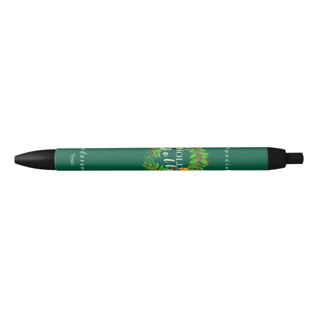 Wreath Holly Jolly Family Green Pen (Front)