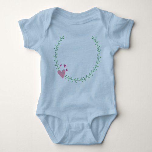 wreath laurel wreath wedding baby bodysuit