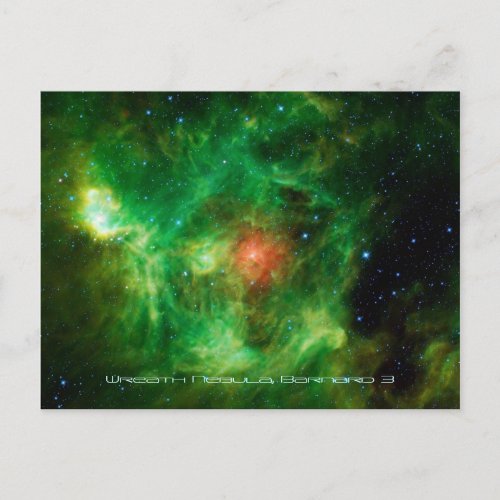 Wreath Nebula Barnard 3 Milky Way Postcard