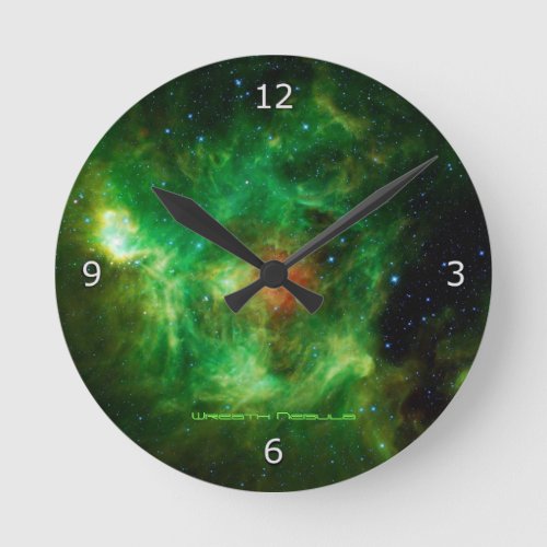 Wreath Nebula Barnard 3 Milky Way Round Clock