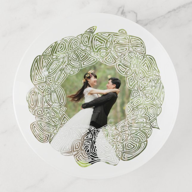 Wreath Photo Trinket Tray (Front)
