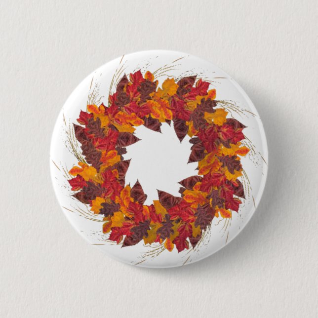 Wreath Pinback Button (Front)