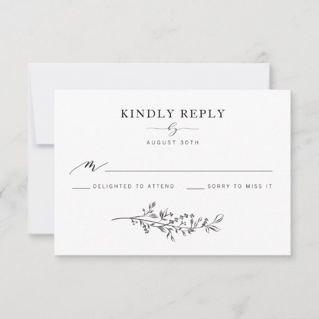 Wreath RSVP Card (Front)