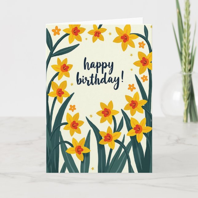 Wreath Style Birthday Card (Front)
