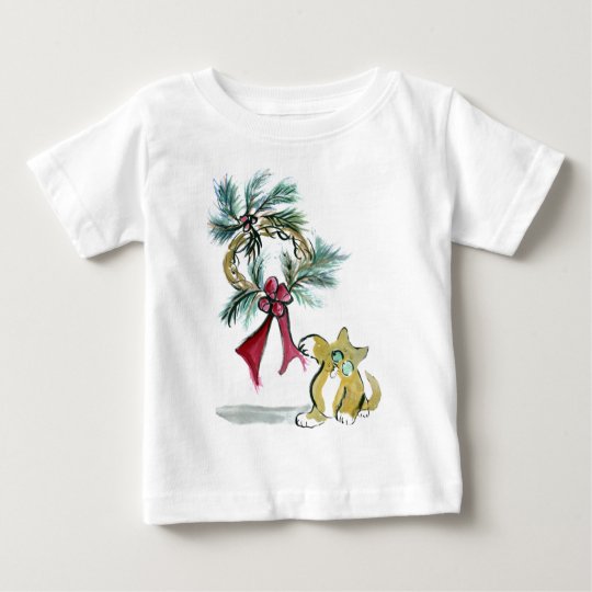 wreath tag by kitten baby T-Shirt