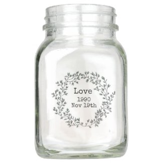 Wreath Template Commemorate All Occasions Mason Jar