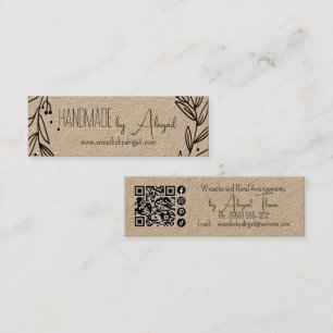 Wreath Vines Handmade Handcrafted Business Card