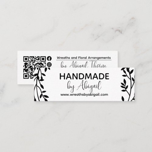 Wreath Vines Handmade  Handcrafted Business Card