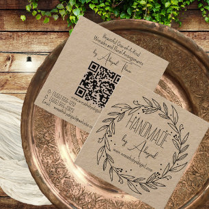 Wreath Vines Handmade Handcrafted Business Card