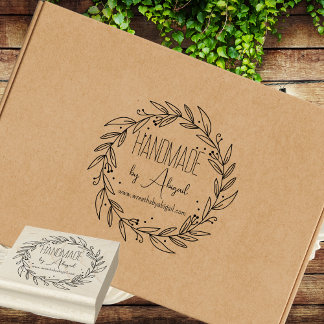 Wreath Vines Handmade | Handcrafted Business  Rubber Stamp