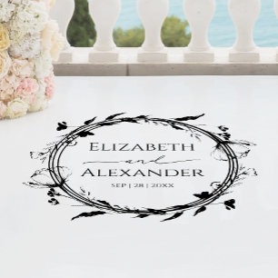 Wreath Wedding Entrance   Dance Floor Decals