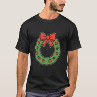 Wreath with Bow and Berries T-Shirt