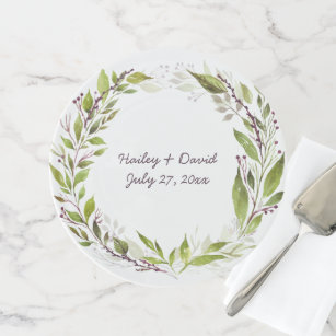 plum purple cake stands