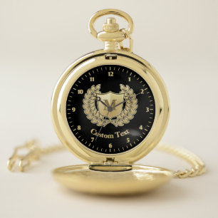 Wreath with Shield Pocket Watch