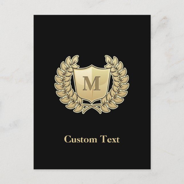 Wreath with Shield Postcard (Front)