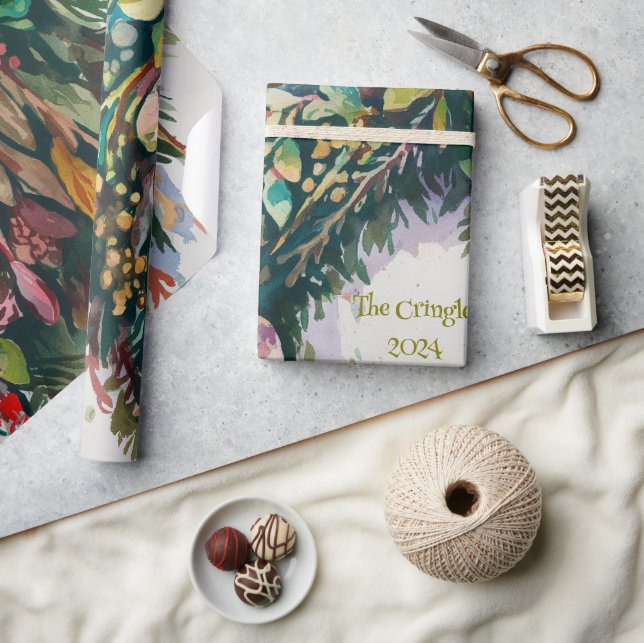 Wreath Wrapping Paper (Crafts)