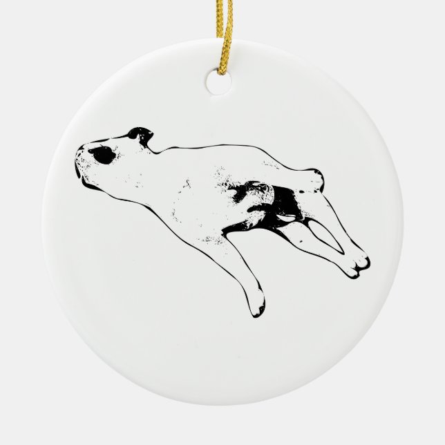 Wreathside Rest Ceramic Ornament (Front)