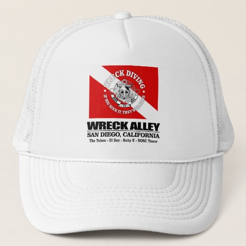 Wreck Alley San Diegowreck Diving Trucker Hat