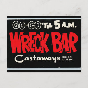 WRECK BAR THE CASTAWAYS MIAMI BEACH POSTCARDS