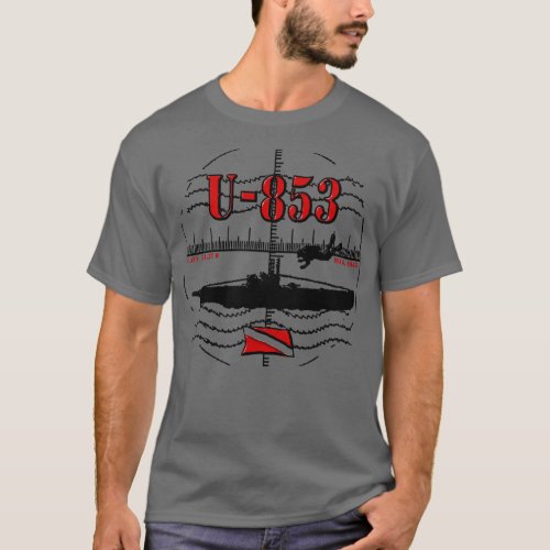 Wreck dive WWII German submarine scuba diving U853 T_Shirt