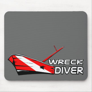 Wreck Diver Mouse Pad