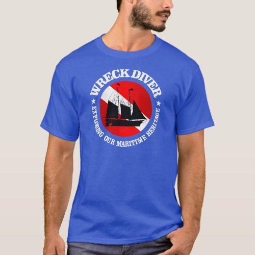 Wreck Diver Shipr T_Shirt