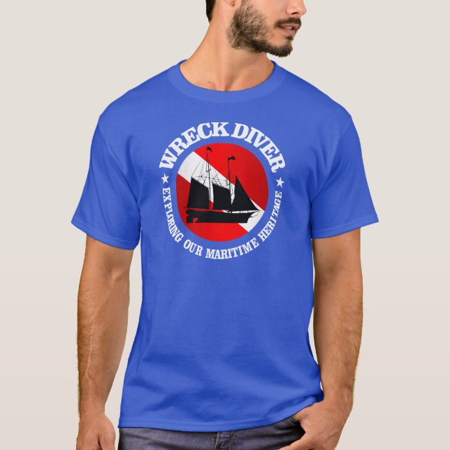 Wreck Diver (Ship)(r) T-Shirt (Front)