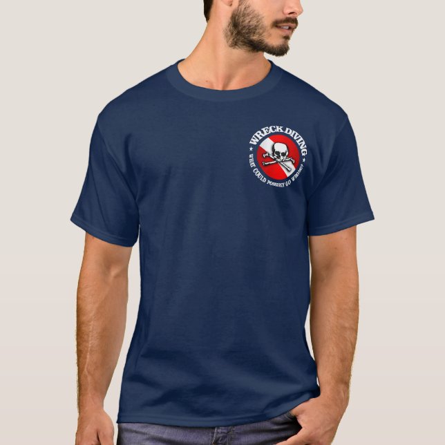 Wreck Diving (Skull) Apparel T-Shirt (Front)