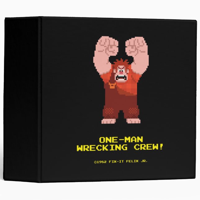 Wreck-It Ralph: One-Man Wrecking Crew! 3 Ring Binder (Front/Spine)