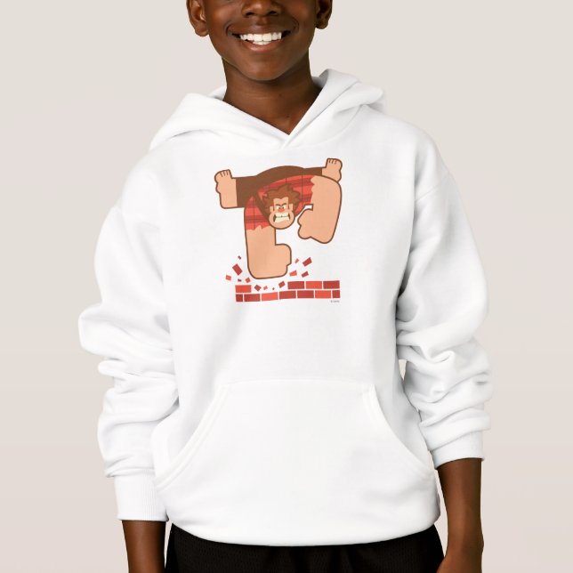 Wreck it Ralph Pounding Bricks Hoodie (Front)