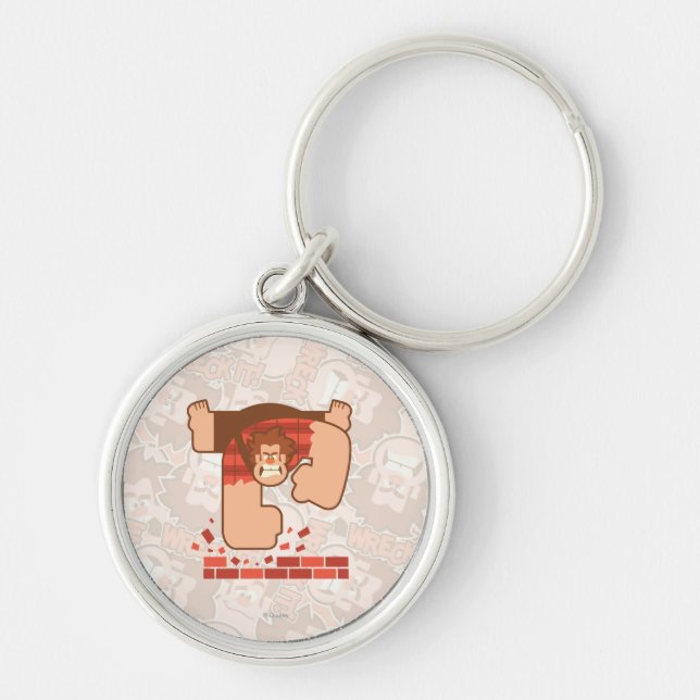 Wreck it Ralph Pounding Bricks Keychain (Front)