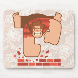 Wreck it Ralph Pounding Bricks Mouse Pad