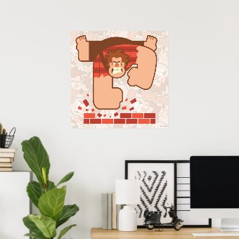 Wreck it Ralph Pounding Bricks Poster | Zazzle