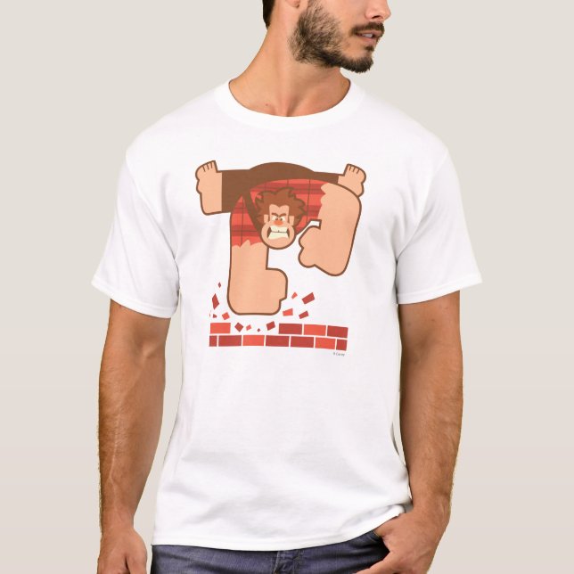 Wreck it Ralph Pounding Bricks T-Shirt (Front)