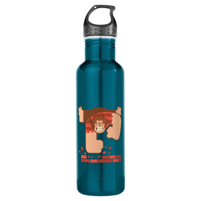 Wreck it Ralph Pounding Bricks Water Bottle (Front)