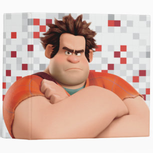 Wreck-It Ralph Standing with Arms Crossed 3 Ring Binder