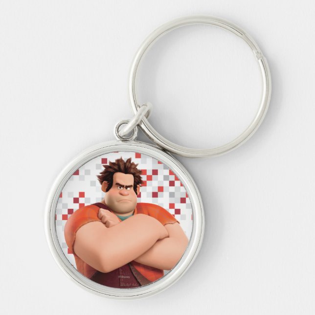 Wreck-It Ralph Standing with Arms Crossed Keychain (Front)