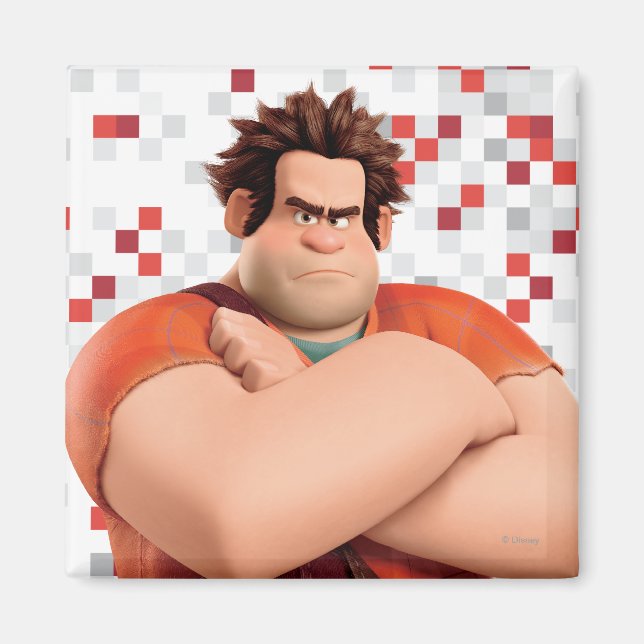 Wreck-It Ralph Standing with Arms Crossed Magnet (Front)