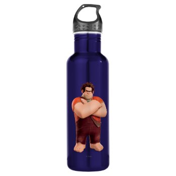 Wreck-it Ralph Standing With Arms Crossed Stainless Steel Water Bottle by wreckitralph at Zazzle