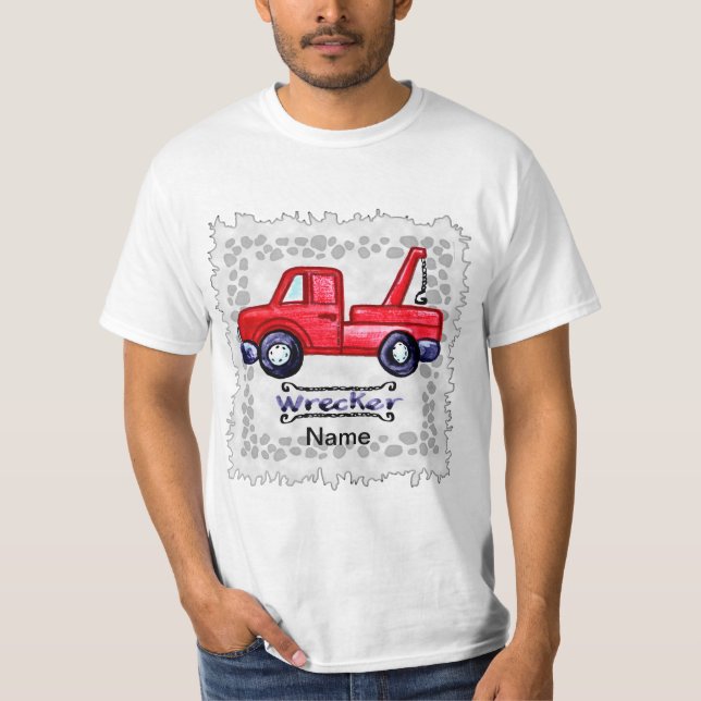 Wrecker Tow Truck T-Shirt (Front)