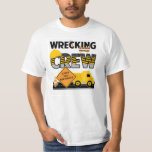 Wrecking Crew Shirt, Construction Work Zone, Name T-shirt at Zazzle