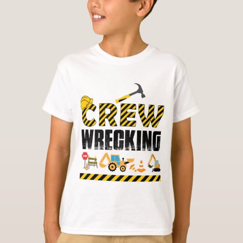 Wrecking Crew Shirt Construction Work Zone T_Shirt