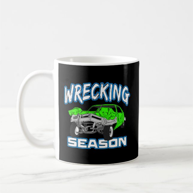 Wrecking Season Demolition Derby Coffee Mug (Left)