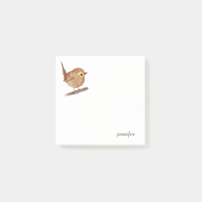 Wren Bird Post-it® Notes (Front)