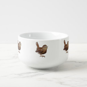 Wren Bird singing loud and beautiful song Soup Mug