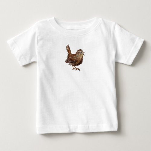 Wren Bird Troglodytes Troglodytes Baby T_Shirt