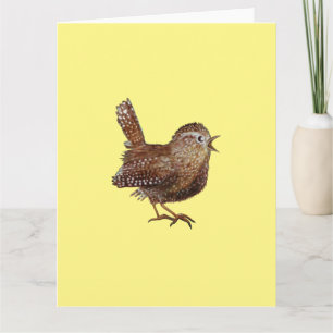 Wren Bird (Troglodytes Troglodytes) Birthday Card