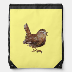 Wren Bird (Troglodytes Troglodytes) Drawstring Bag